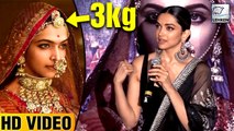 Deepika Padukone's Amazing Reaction On 3 Kg Headgear In Ghoomar Song