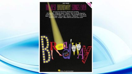 Download PDF The Best Broadway Songs Ever Easy Piano - Third Edition FREE