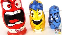 Disney Pixar INSIDE OUT Nesting Matryoshka Dolls, Stacking Cups Toy Surprise /Joy, Disgust / TUYC