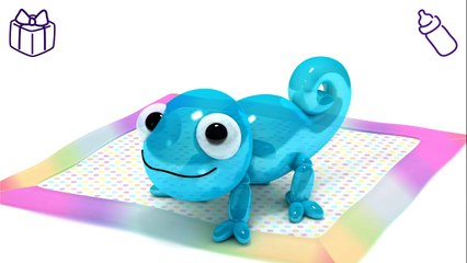 Baby Ballonimals - Gecko, Dinosaur, Panda, Elephant, Turtle, Rabbit