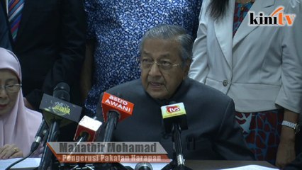 Tun M ketuai HARAPAN bentang janji jika tadbir negara
