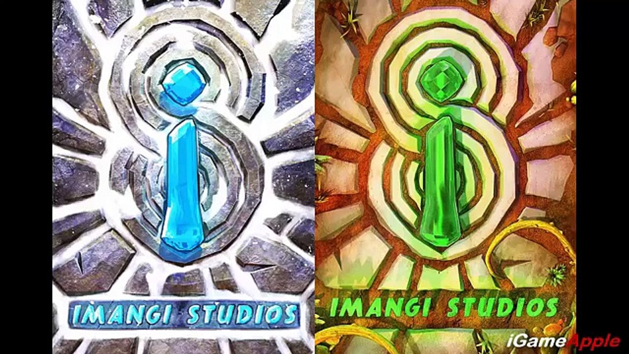 Temple Run 2 Blazing Sands VS Frozen Shadows iPad Gameplay for Children HD #7