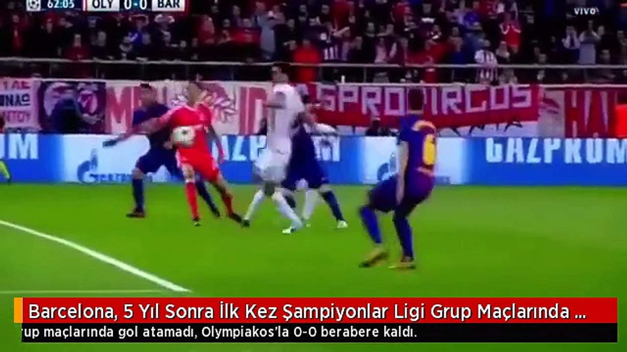 Barcelona, 5 Yıl Sonra İlk Kez Şampiyonlar Ligi Grup Maçlarında Gol Atamadı
