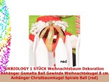 UKBIOLOGY 1 STÜCK Weihnachtsbaum Dekoration Anhänger Gemalte Ball Gewinde Weihnachtskugel