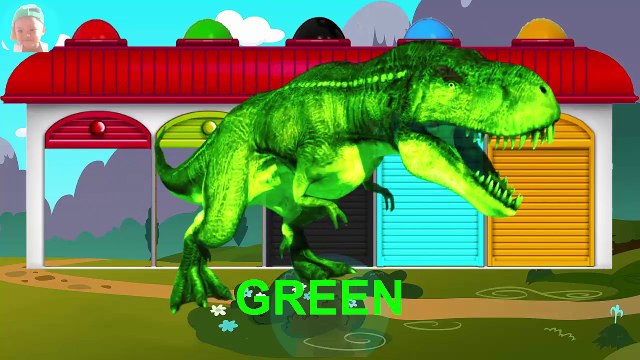 BAD BABY FROZEN ELSA Crying when see Dinosaurs T REX! Dinosaurs cartoons for children