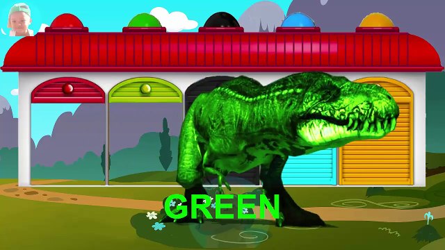 Dinosaurs cartoons for kids BAD BABY Princess Frozen Elsa Crying when see Dinosaurs T REX!