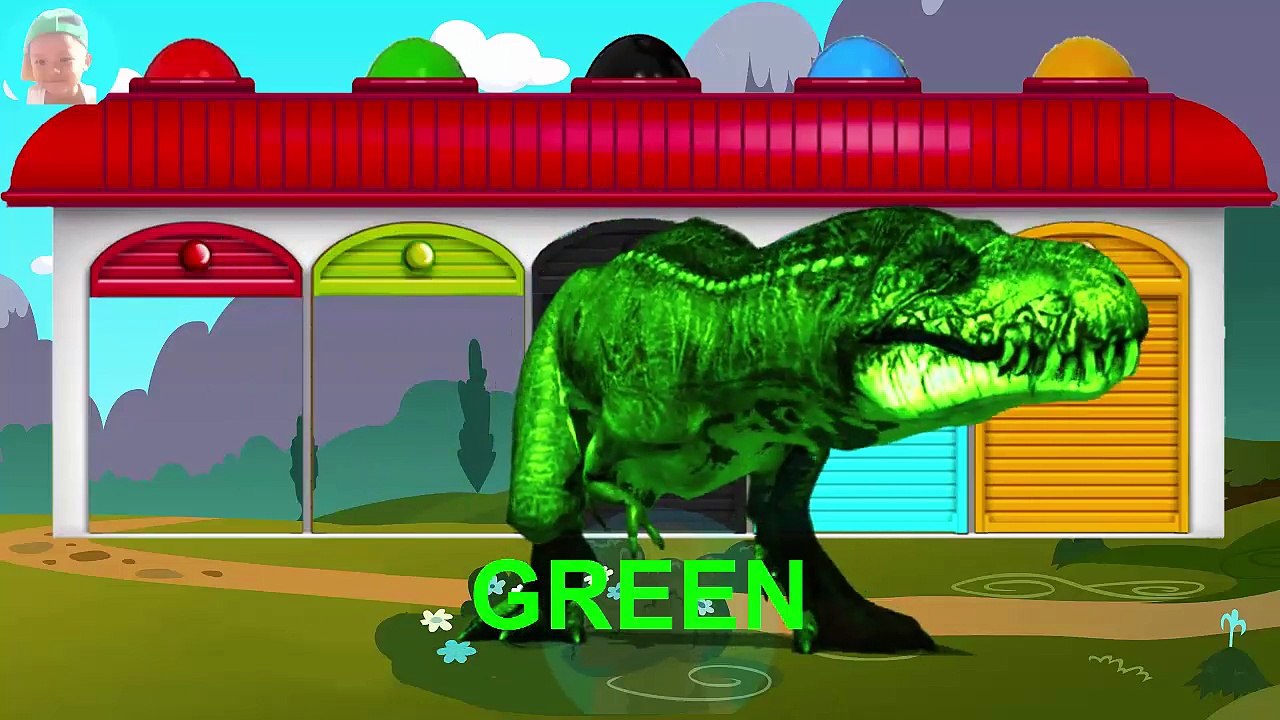 Dinosaurs cartoons for kids BAD BABY Princess Frozen Elsa Crying when see Dinosaurs T REX!