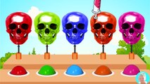 Learn colors with Skeleton Skull Colors Learn with Skeleton Skull Balloons