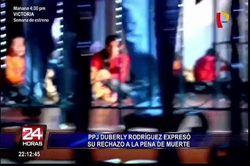 Duberly Rodríguez afirma que errores en PJ evitan aplicar la pena de muerte