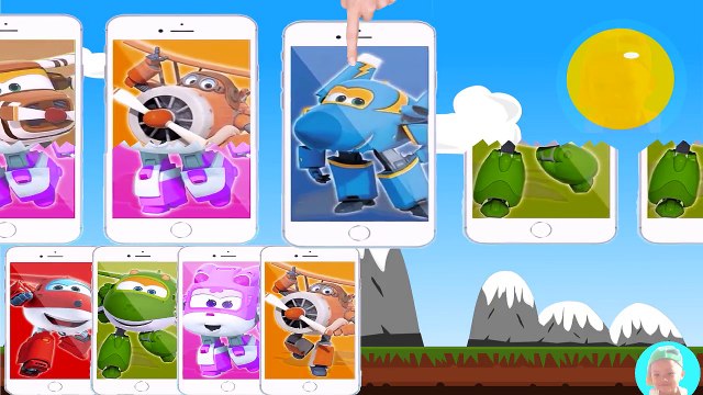Harika Kanatlar Wrong Heads of Mobile Phones, Learn Colors with Harika Kanatlar (Super Wings)