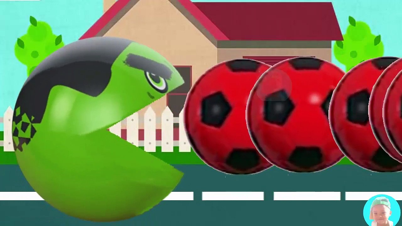 Learning Colors with 3D Pacman Eggs Peppa Spiderman Olaf Hulk Mega gummy bear colours For Kids