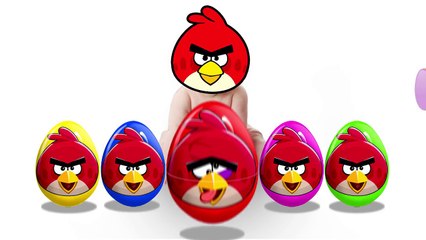 Baby eating an egg with Angry Birds Baby turns into Angry Birds Finger Family Surprise Eggs Learn C