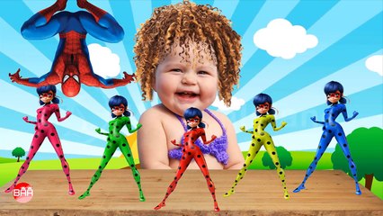 Baby Learn Colors with Ladybug - Miraculous- Tales of Ladybug & Cat Noir - Learning Colors for Kids