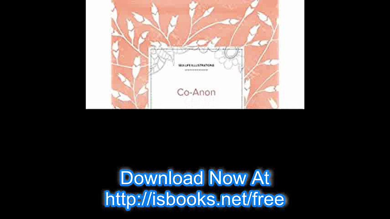 Adult Coloring Journal Co-Anon (Sea Life Illustrations, Peach Poppies)