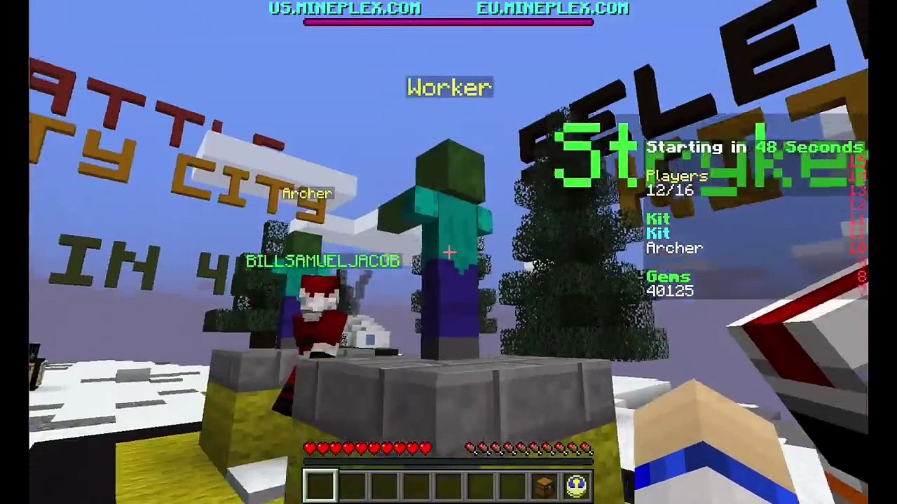 MICRO BATTLE Minecraft Mini Game Play with Radiojh Audrey Games