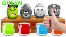 Disney Cars 3 Mcqueen Bathing Colors Learn Colors With HULK ! Paw Patrol ! Angry Birds and Spiderman
