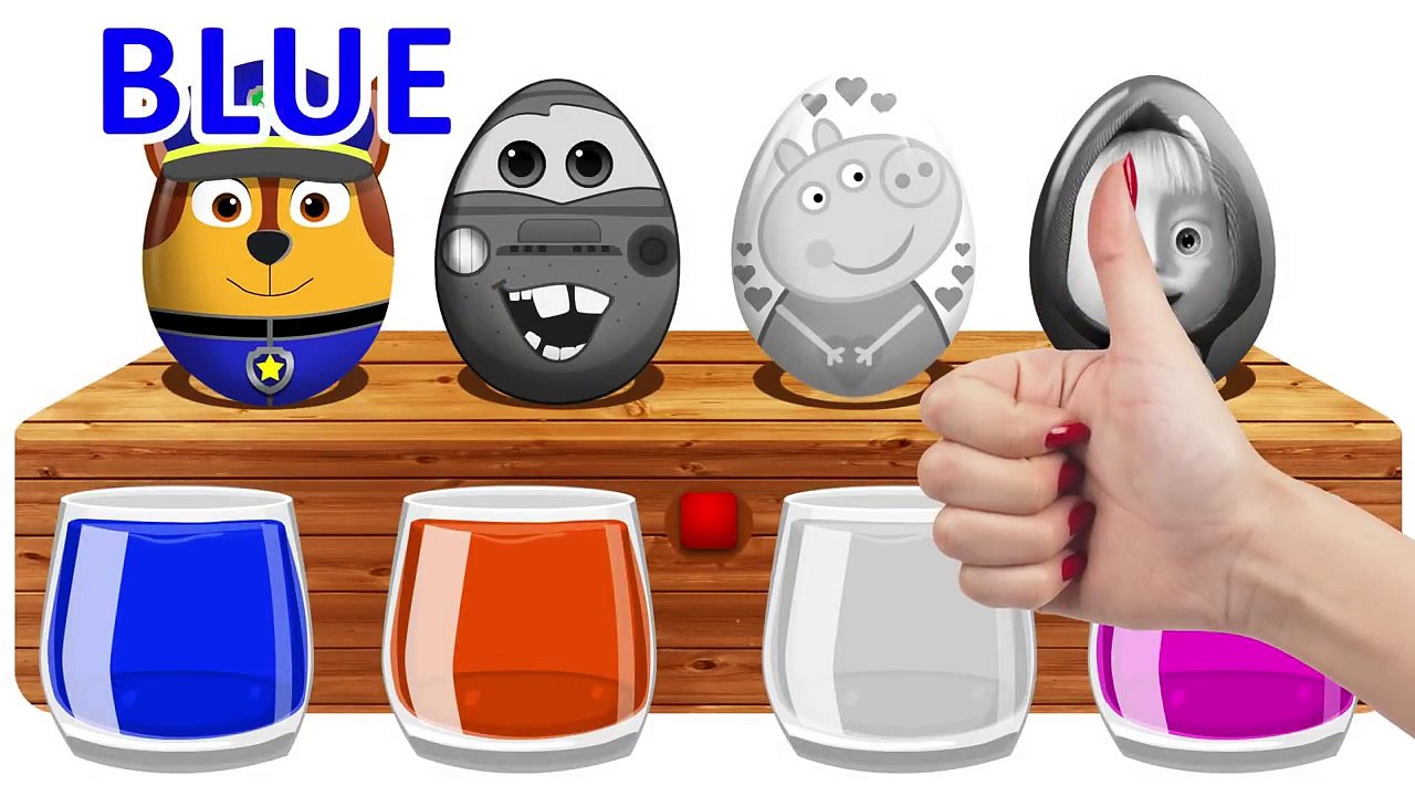 Disney Cars 3 Mcqueen Bathing Colors Learn Colors With Masha and the Bear ! Paw Patrol ! Peppa Pig