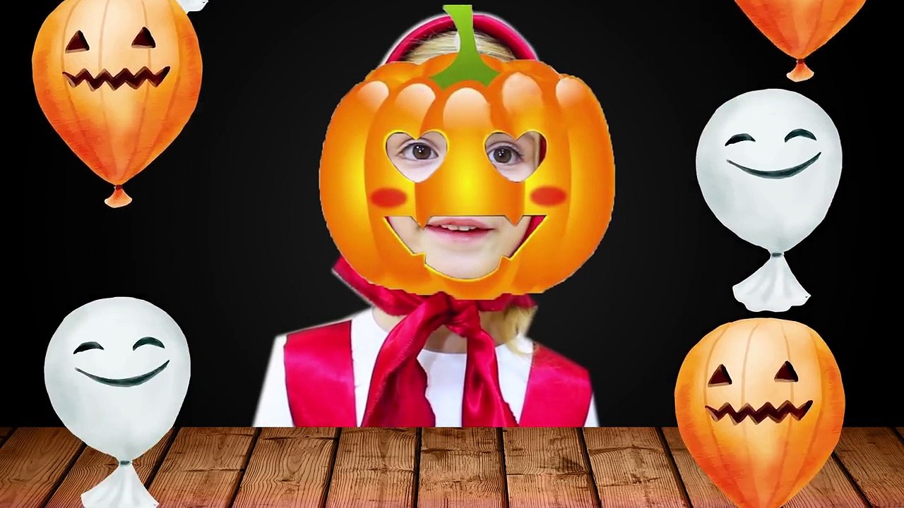 Halloween! Masha and the bear ! New makeup Halloween and superheroes masks! Nursery Rhymes