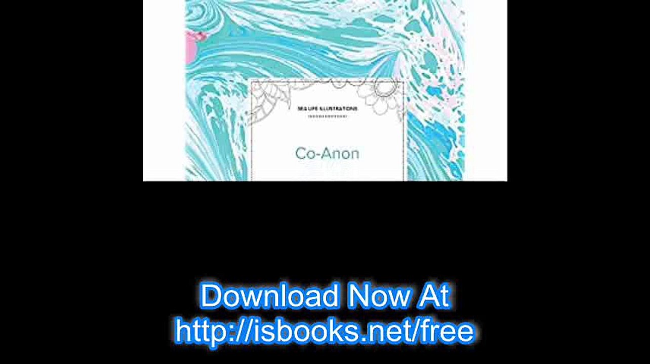 Adult Coloring Journal Co-Anon (Sea Life Illustrations, Turquoise Marble)