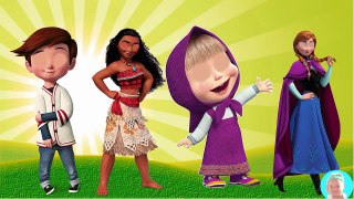 Wrong Eyes MOANA Princess Anna Masha and the bear Tim Templeton Finger family rhymes for children so
