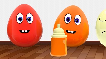 ⚡Learn Colors with Fruit Milk Bottle Colors Surprise Eggs Cartoons for children Video for kids