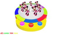 Baby Learn Color with Dance Box, Mickey Mouse, Donal Duck, Minnie Mouse, Pluto Dog - Videos for Kids