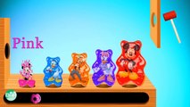 Baby learn Colors with Jelly Colorful Mickey Mouse, Minnie Mouse, Goofy Dog, Daisy, Donal Duck