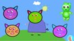 Wrong Heads Peppa Cat Gummy bear Baby Learn Colors for Kids Finger Family Song Learn Colours