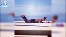 Brooke Burke exercises in skimpy bikini in Malibu - Celebrity news