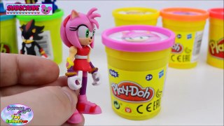 Learn Colors Sonic Boom Amy Rose Shadow Metal Sonic Tails Toys Surprise Egg and Toy Collector SETC