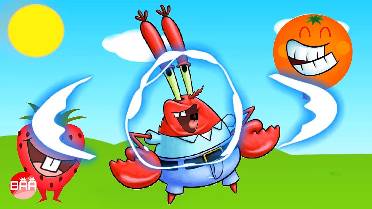 Wrong Mouth SpongeBob SquarePants, Patrick Star, Mr Krabs, Sandy Cheeks - Learning Colors for Kids