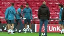 Ronaldo nutmegs Real Madrid team-mate and dances in celebration