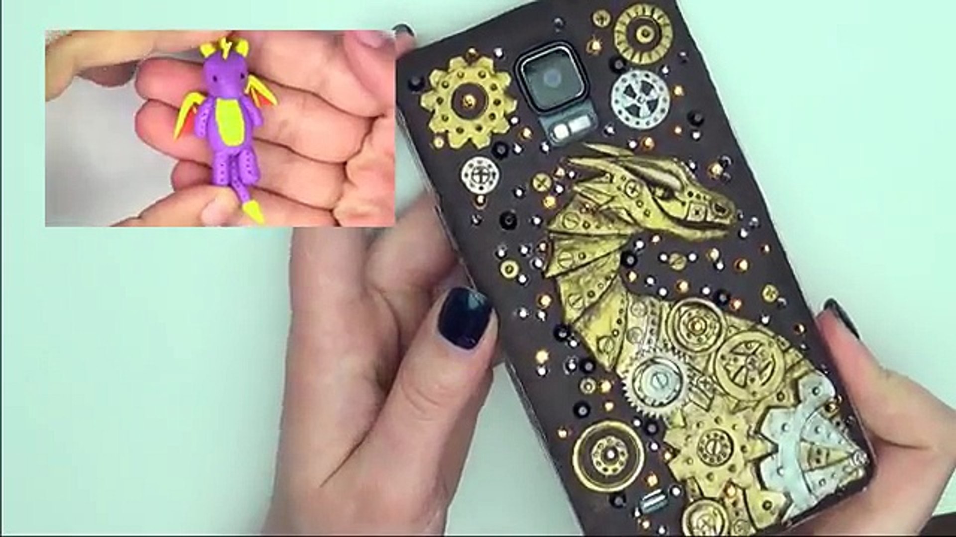 Steampunk Dragon Phone Case - Polymer Clay Tutorial / Collab with  NerdECrafter - Vidéo Dailymotion