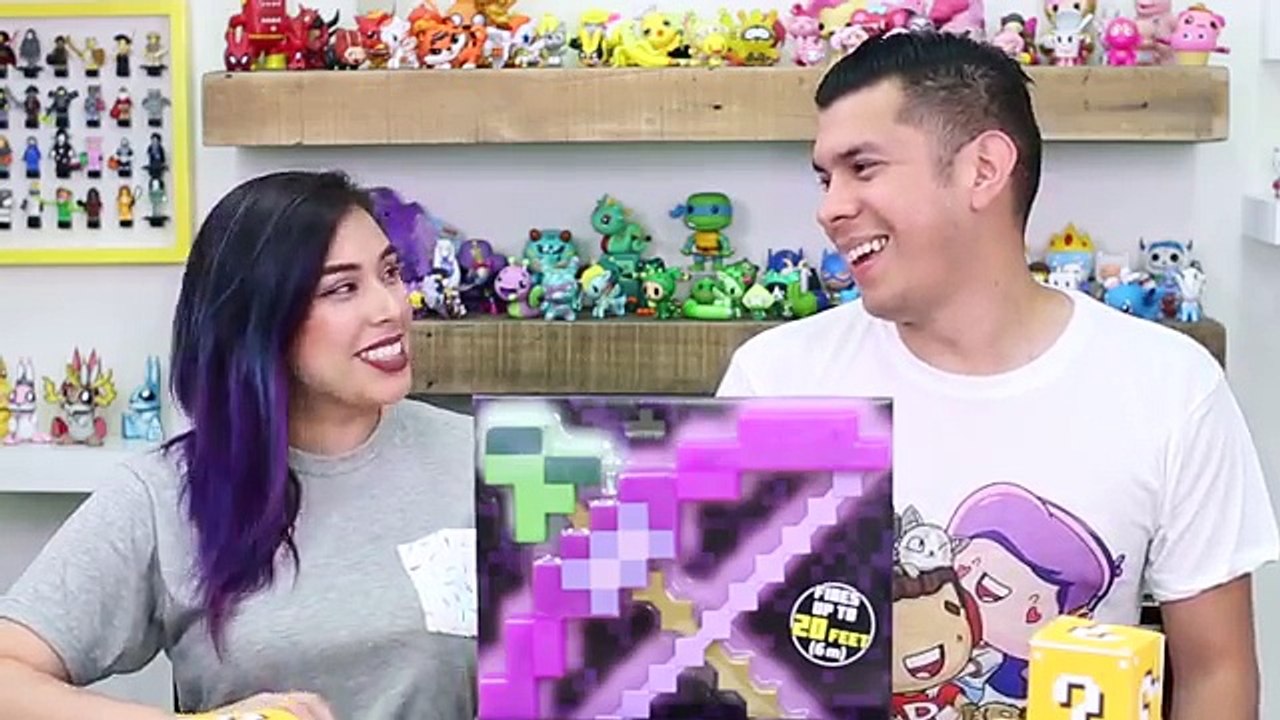 Minecraft Enchanted Bow Lucky Blocks in REAL LIFE