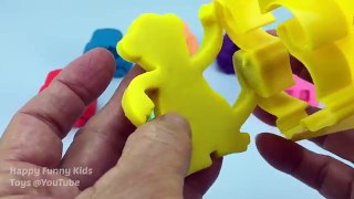 Play and Learn Colours With Playdough Cars With Zoo Animal Molds Fun for Kids and Children