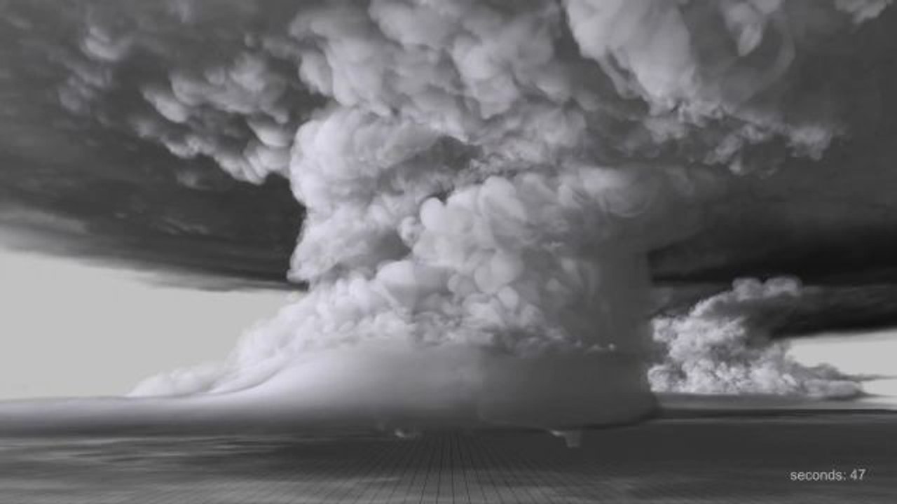 Inside a Tornado Modeled By a Supercomputer