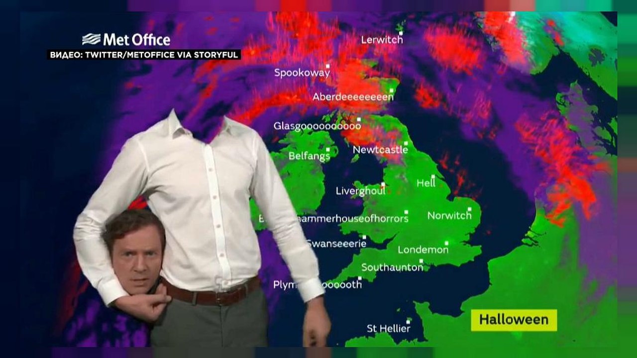 Very British: Halloween-Wetterbericht