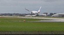 Plane Hits Crazy Winds, Aborts Landing At Last Possible Second