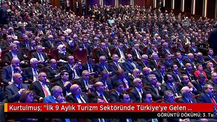 Kurtulmuş: "İlk 9 Aylık Turizm Sektöründe Türkiye'ye Gelen Turist Sayısı 26 Milyon 60 Bin...