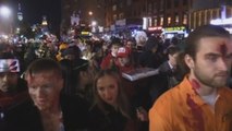 Gran despliegue de la policía de Nueva York en el desfile de Halloween tras el ataque