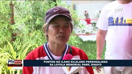 Puntod ng ilang kilalang personalidad sa Loyola Memorial Park, dinayo