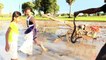 Creative Girls Catch Water Snake and a lot of Snails in the Rice Field