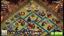 Clash Of Clans | TH9 Attacking TH10 Surgical Style (Loon/Hog)