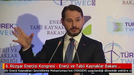 6. Rüzgar Enerjisi Kongresi - Enerji ve Tabii Kaynaklar Bakanı Albayrak (4)
