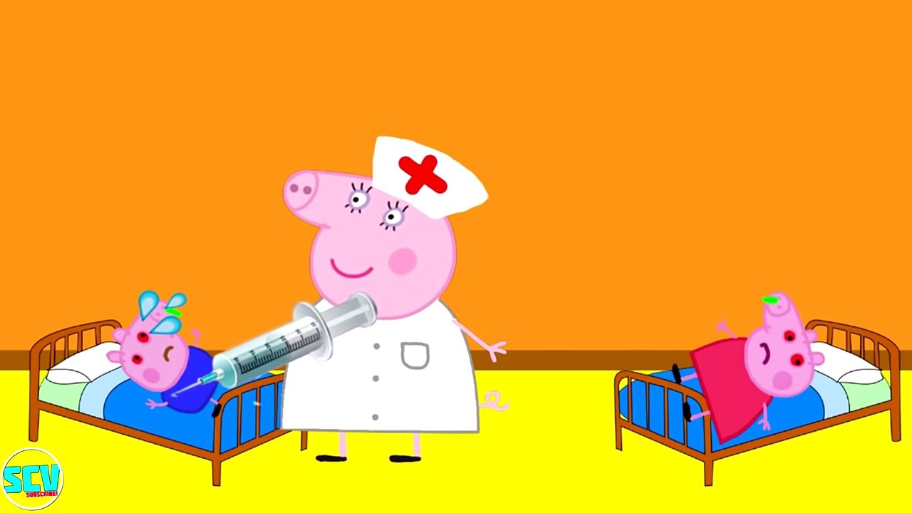 Peppa Pig And George Pig crying Trampolin Play Got An Accident Funny Story New Epidode 201