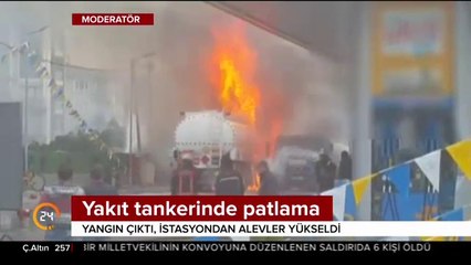 Yakıt tankerinde patlama