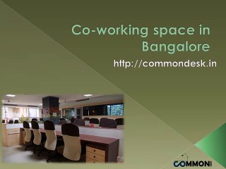 Shared office space in Bangalore