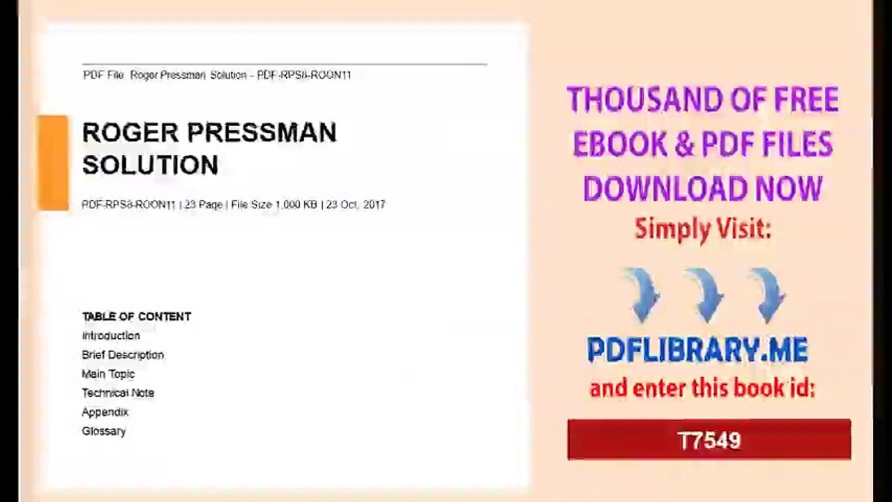 Roger Pressman Solution