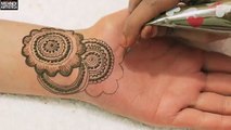 Circular Floral Trendy Henna Mehndi Designs:Learn Indian Mehendi Tattoo Art|Stylish Mehandi 2017