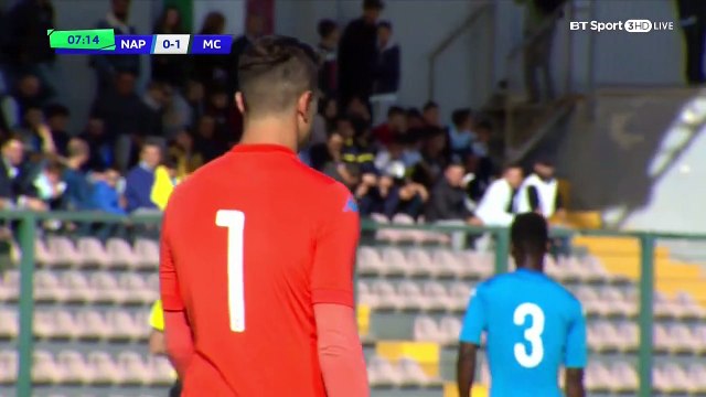 0-1 Taylor Richards Goal UEFA Youth League Group F - 01.11.2017 Napoli Youth 0-1 Man City Youth